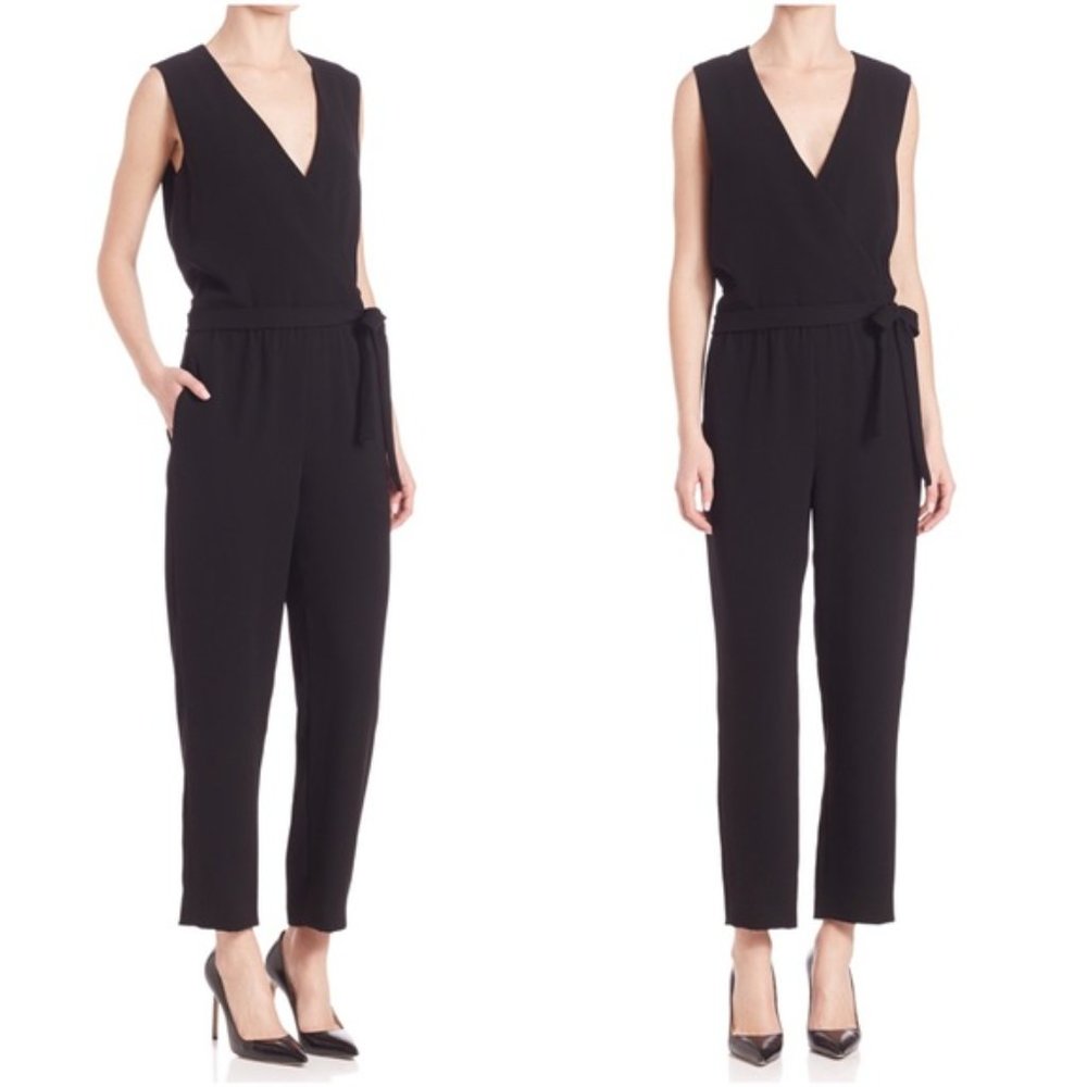 Theory Wrap Jumpsuit, Full Length, Black Tie!